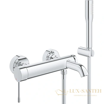 смеситель для ванны grohe essence new 25249001, с душевым набором, хром