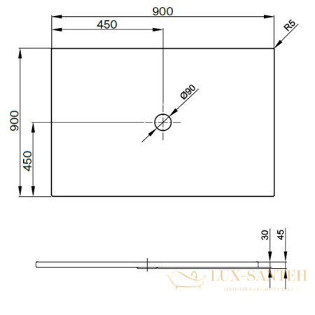 душевой поддон bette floor 5931-000 900х900 мм шумоизоляция, белый