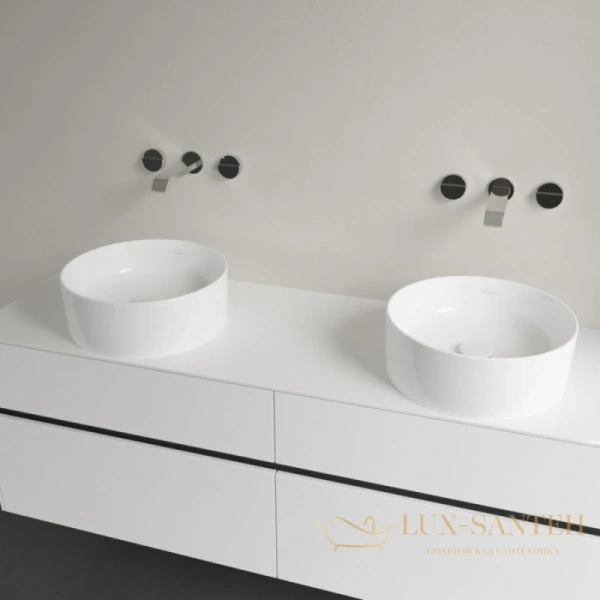 раковина villeroy & boch collaro 4a184001 40х40 см, альпийский белый