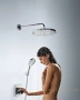 верхний душ hansgrohe raindance select s 300 2jet 27378000 с держателем 390 мм, ½’