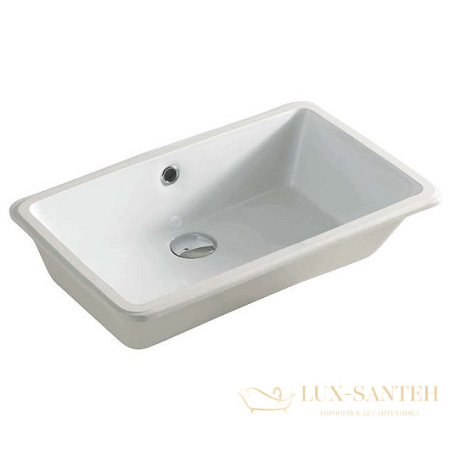 раковина встраиваемая снизу artceram washbasins gea gel001 01 00 530х345 мм, белый