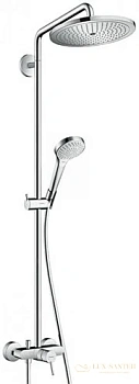 душевая стойка hansgrohe croma select s 26791000, 280 1jet с однорычажным смесителем, хром