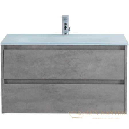 тумба belbagno kraft kraft-1000-2c-so-cg 100 см, cemento grigio