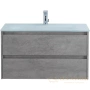 тумба belbagno kraft kraft-1000-2c-so-cg 100 см, cemento grigio