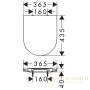 сиденье с крышкой hansgrohe gladelake s 60112450, для унитаза softclose, белый глянцевый