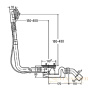 слив-перелив bette b608-901 для ванн rotaplex r5 cr (ø 90мм для нестандартных ванн