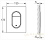 панель смыва для унитаза grohe arena cosmopolitan s, 37624dc0, суперсталь