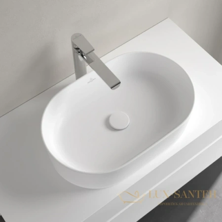 раковина villeroy & boch collaro 4a1956rw 56х36 см, белый матовый