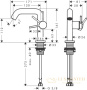 смеситель для раковины hansgrohe tecturis s coolstart ecosmart+ 73320000, хром