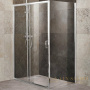 душевой уголок belbagno unique unique-ah-1-120/135-90-c-cr 135х90 см профиль хром, стекло прозрачное 