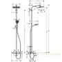 душевая стойка hansgrohe crometta e 240 1jet showerpipe 27298000 хром