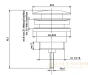 сливной набор (донный клапан) для раковины e.c.a. push-open, 402129031ex, цвет хром