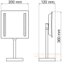 косметическое зеркало wasserkraft k-1007 x 11, хром