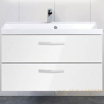 тумба под раковину belbagno aurora aurora-900-2c-so-bl 90 см подвесная, bianco lucido