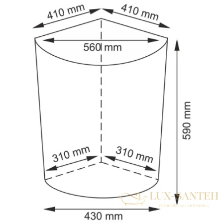 плетеная корзина wasserkraft salm wb-270-l для белья, темно-коричневый