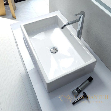 раковина накладная duravit vero air 2351600000 600х380 мм, белый