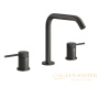 смеситель для раковины gessi 316 intreccio 54112.707, black metal brushed pvd