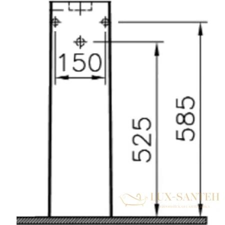 пьедестал vitra d-light 6936b003-7035, белый