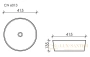 раковина ceramica nova element cn6013 41,5x41,5 см, белый