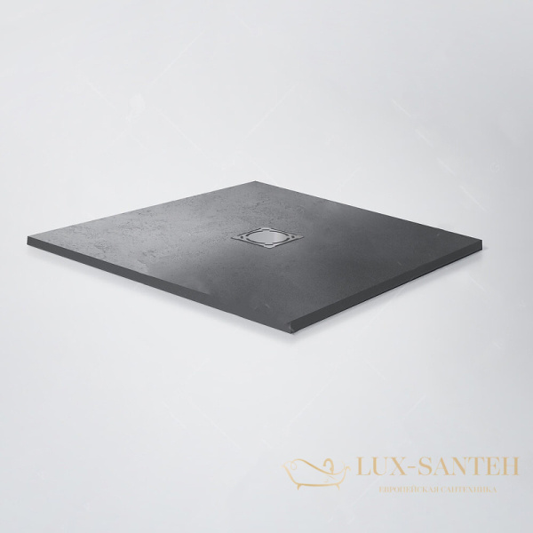 душевой поддон rgw stone tray 16152099-02 из искусственного камня st-g 90x90, графит