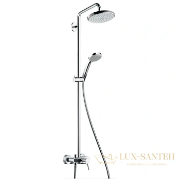 душевая система hansgrohe croma 220 showerpipe 27222000 хром