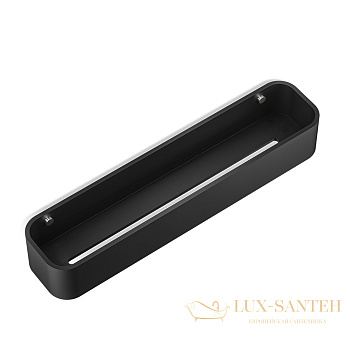 полка decor walther black stone dct45 0973965 для ванны, черный/нержавеющая сталь