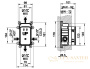 встраиваемая часть gessi 44673.031 для смесителя на 2 выхода