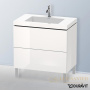 тумба с раковиной duravit l-cube lc6937o2222 800х480х698 мм, белый