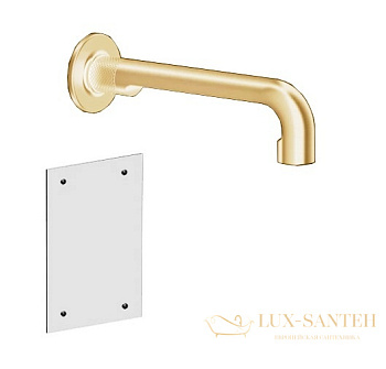 электронный смеситель для раковины gessi inciso 58105.246, gold pvd