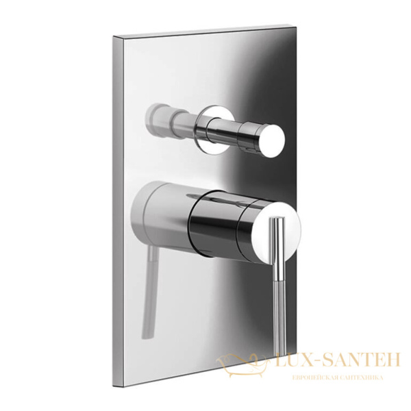 смеситель gessi ingranaggio 63577.149 для ванны, внешняя часть, finox brushed nickel