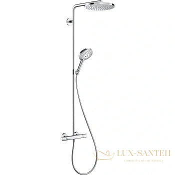 душевая система hansgrohe raindance select s showerpipe 240 1jet 27633000 хром