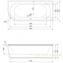 панель фронтальная cezares metauro corner metauro corner-180-scr-r 180 см r, белый