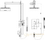 душевая система rgw shower panels 21140854-04 sp-54 в, черный