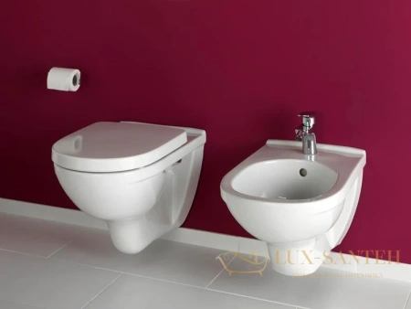 подвесной унитаз villeroy & boch o.novo 5660h1r1 с сиденьем микролифт, альпийский белый