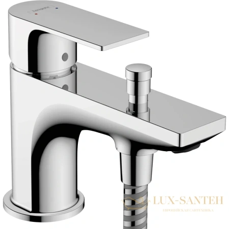 смеситель для ванны c душем hansgrohe rebris e 72437000, хром