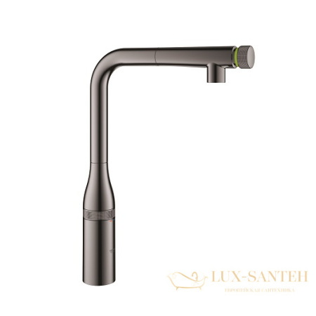 смеситель grohe essence smartcontrol 31615a00 для мойки, темный графит глянец