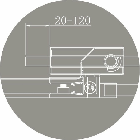 душевая дверь cezares slider slider-b-1-100/110-br-cr 110 см профиль хром, стекло бронзовое