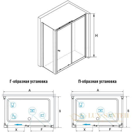 душевой уголок rgw classic 04094508-011 cl-45 100х80, профиль хром, стекло прозрачное