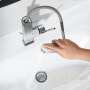 смеситель grohe plus 23844003 для раковины выдвижной излив, хром