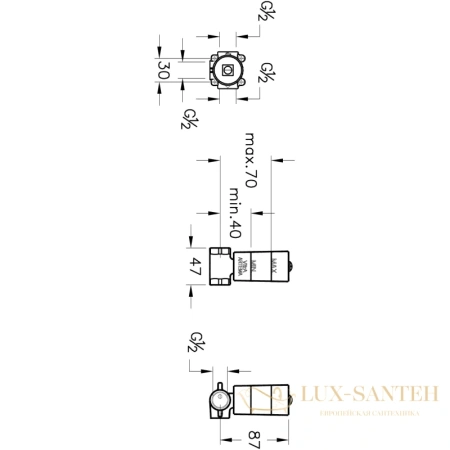 скрытая часть vitra complimentary a41455 