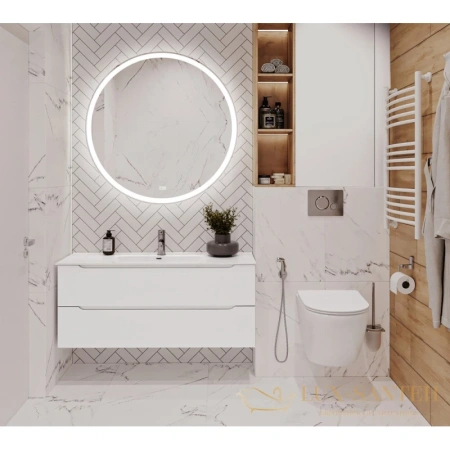 тумба belbagno etna etna-1200-2c-so-bl-p 119,6 см, bianco lucido