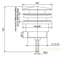 сливной набор для раковины e.c.a. push-open, 402129031с1ex, цвет черный