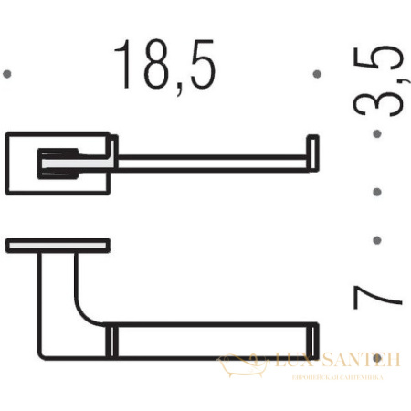 бумагодержатель colombo design look b1608.vl, vintage