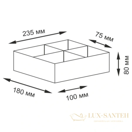 плетеная корзина wasserkraft neime wb-190-s, темно-коричневый