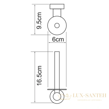 держатель запасных рулонов wasserkraft donau k-9497, хром