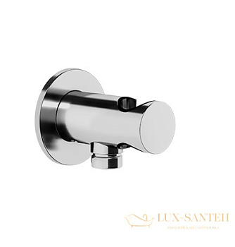 подключение для душевого шланга gessi anello 63461.149 с держателем душа, нержавеющая сталь