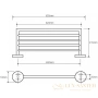 полка для полотенец 65,5 см bemeta omega 104205082, хром