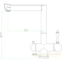 смеситель zorg inox szr-1017-7b для кухни, хром