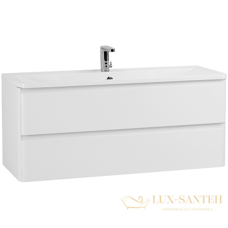 тумба под раковину belbagno albano albano-1200-2c-so-bl 120 см подвесная, bianco lucido