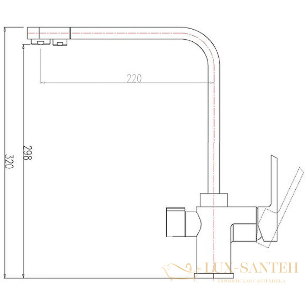 смеситель zorg sanitary zr334yf черныйметаллик для кухни, черный металлик